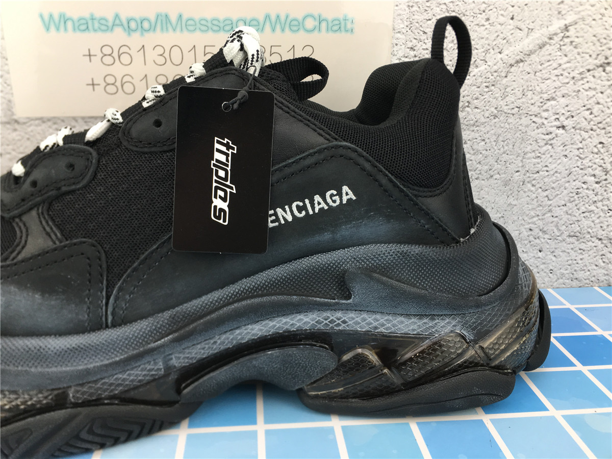 G5 Batch Balenciaga Triple S Black Clear Sole